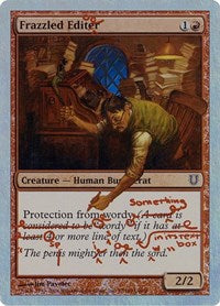 Frazzled Editor (Alternate Foil) (77) [Unhinged]
