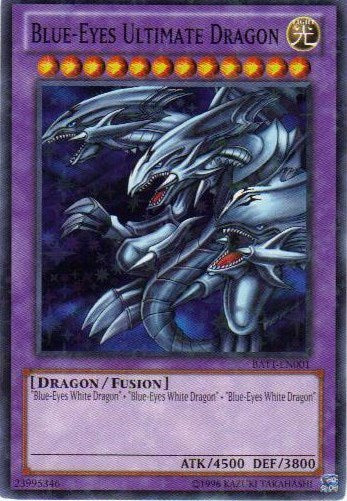 Blue-Eyes Ultimate Dragon (Starfoil) (BATT-EN001) [Battle Pack Tournament Prize Cards]