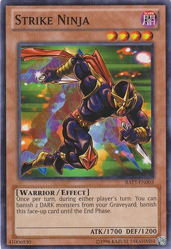 Strike Ninja (Starfoil) (BATT-EN003) [Battle Pack Tournament Prize Cards]