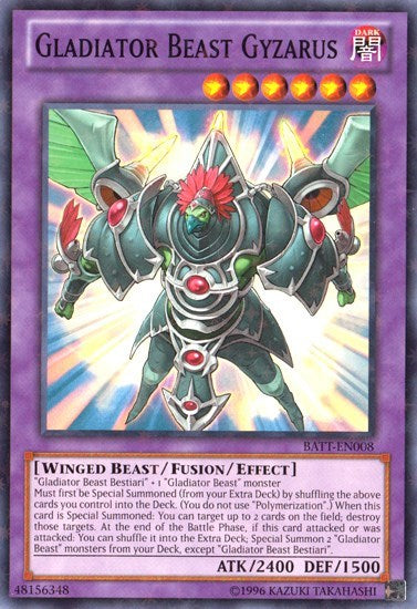 Gladiator Beast Gyzarus (Starfoil) (BATT-EN008) [Battle Pack Tournament Prize Cards]