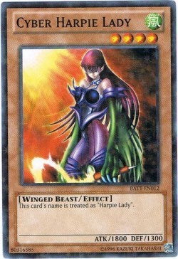 Cyber Harpie Lady (Starfoil) (BATT-EN012) [Battle Pack Tournament Prize Cards]