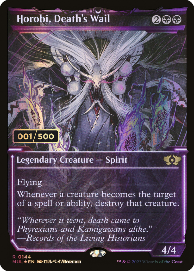Horobi, Death's Wail (Serial Numbered) (MUL-144Z) - Multiverse Legends: (Showcase) Foil