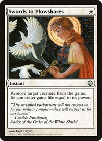Swords to Plowshares (54) [Coldsnap Theme Deck Reprints]