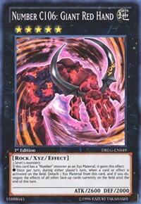 Number C106: Giant Red Hand (DRLG-EN049) [Dragons of Legend]