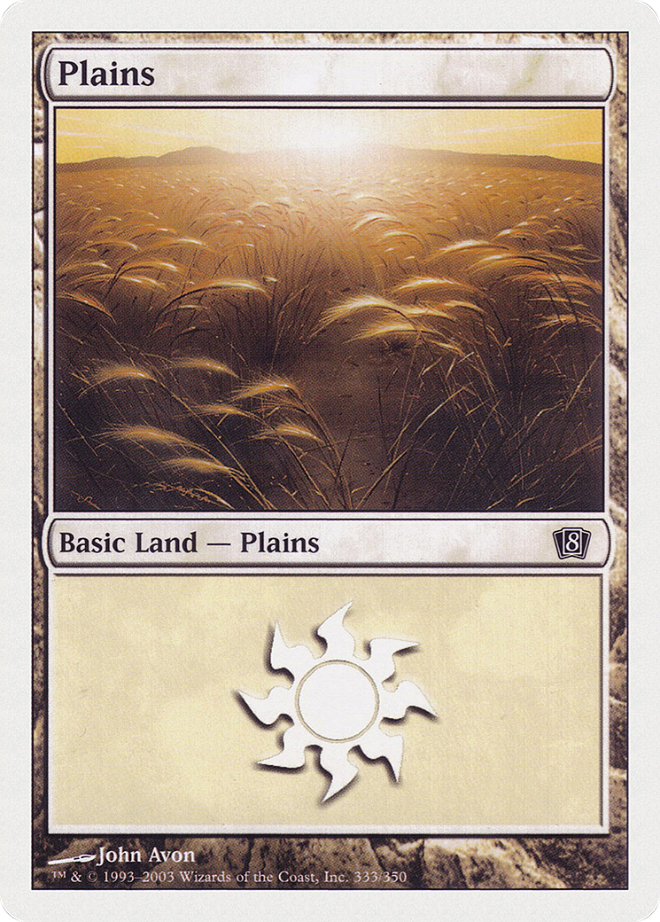 Plains (8ED-333) - 8th Edition Foil