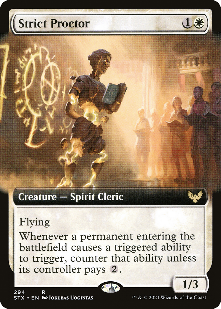 Strict Proctor (Extended Art) (STX-294) - Strixhaven: School of Mages: (Extended Art)