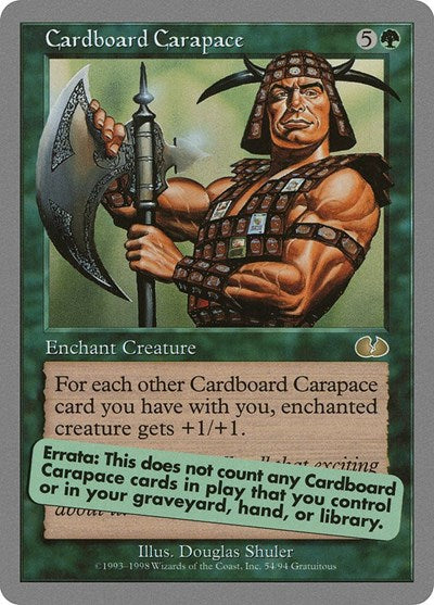 Cardboard Carapace (54) [Unglued]