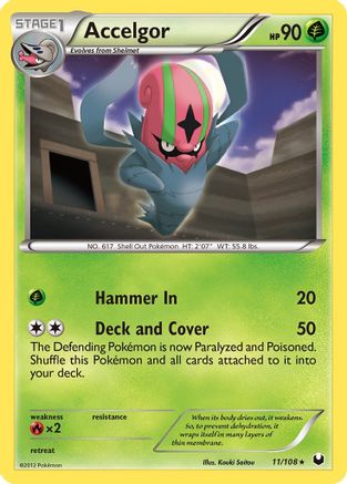 Accelgor 011  Dark Explorers - Rare