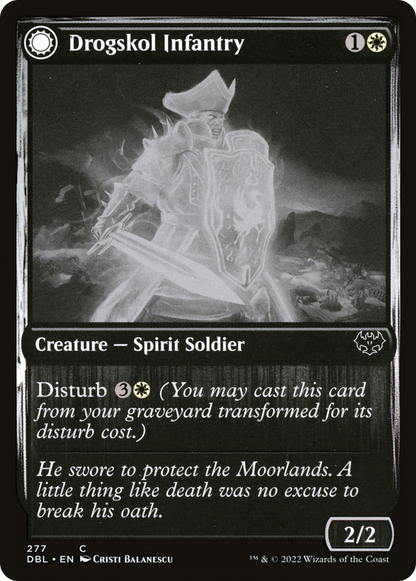 Drogskol Infantry (DBL-277) - Innistrad: Double Feature: (Double Faced Transform)
