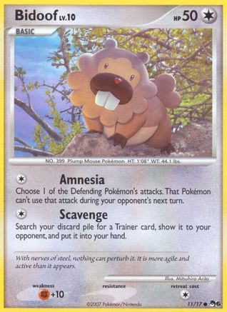 Bidoof 011  POP Series 6 - Common