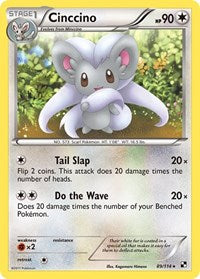 Cinccino (89/114) [Black and White]