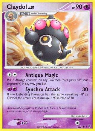 Claydol 022  - Reverse Holofoil Supreme Victors - Rare
