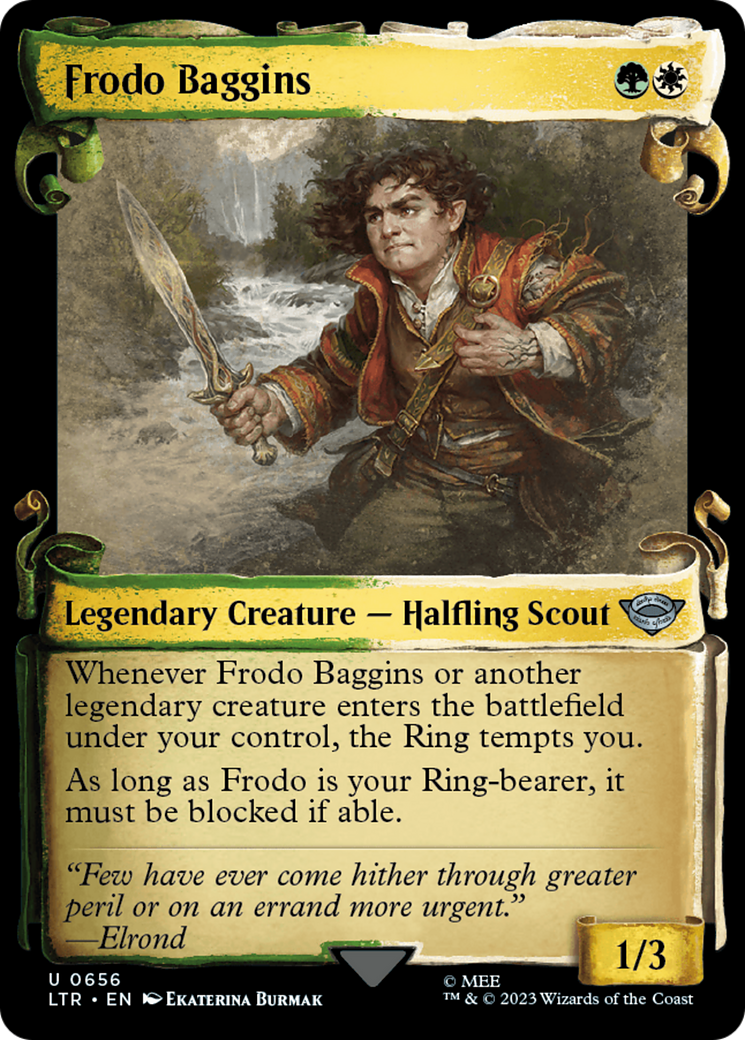 Frodo Baggins (Showcase Scrolls) (LTR-656) - The Lord of the Rings: Tales of Middle-earth: (Showcase)