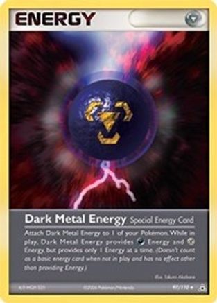 Dark Metal Energy 097/110  Holon Phantoms - Uncommon