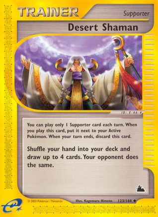 Desert Shaman 123  - Reverse Holofoil Skyridge - Uncommon