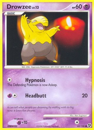 Drowzee 065  Great Encounters - Common