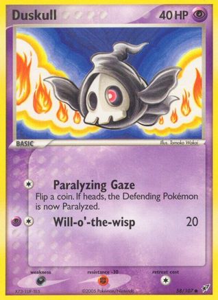 Duskull 058  - Reverse Holofoil Deoxys - Common