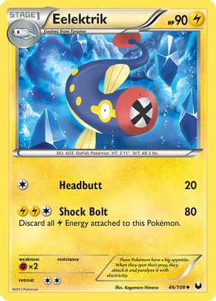 Eelektrik 046  - Reverse Holofoil Dark Explorers - Uncommon