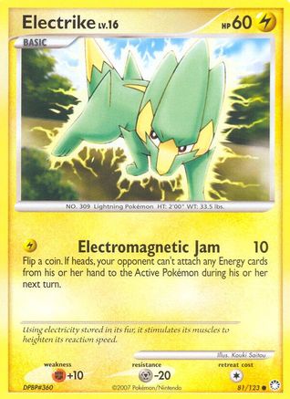 Electrike 081  - Reverse Holofoil Mysterious Treasures - Common
