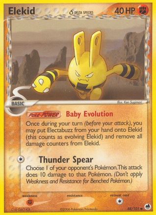 Elekid (Delta Species) 048/101  Dragon Frontiers - Common