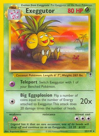 Exeggutor 023  - Reverse Holofoil Legendary Collection - Rare