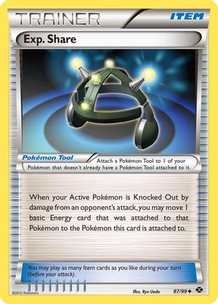 Exp. Share 087/99  - Reverse Holofoil Next Destinies - Uncommon