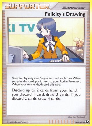 Felicity's Drawing 098  - Reverse Holofoil Great Encounters - Uncommon