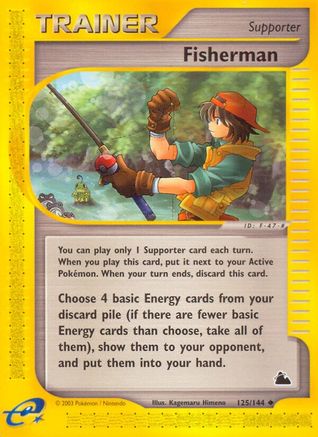 Fisherman 125  - Reverse Holofoil Skyridge - Uncommon