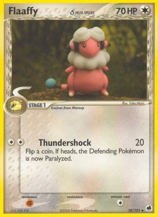 Flaaffy (Delta Species) 030/101  - Reverse Holofoil Dragon Frontiers - Uncommon