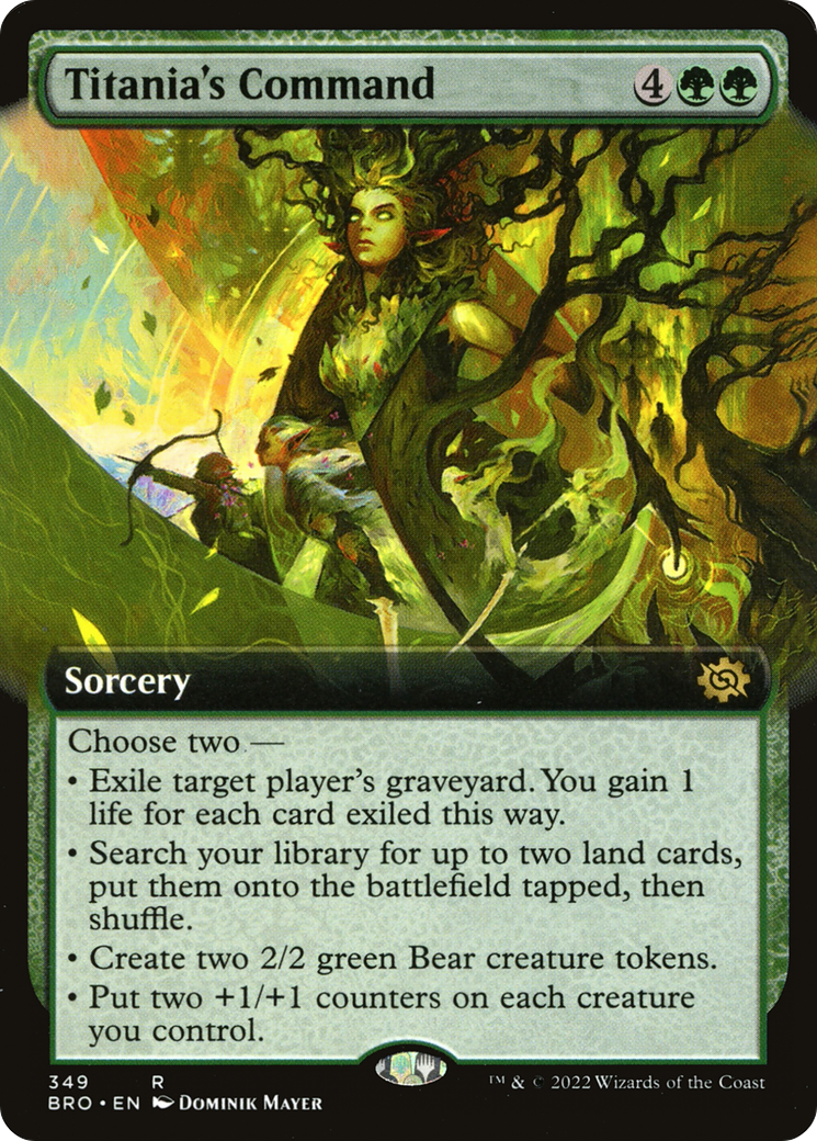 Titania's Command (Extended Art) (BRO-349) - The Brothers' War: (Extended Art)