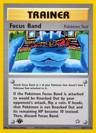 Focus Band 086/111  - 1st Edition Neo Genesis - Rare
