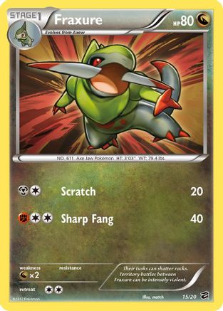 Fraxure (15) 015  - Holofoil Dragon Vault - Holo Rare