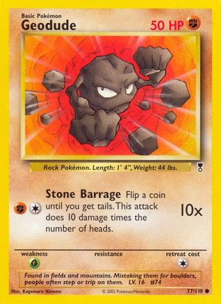 Geodude 077/110  - Reverse Holofoil Legendary Collection - Common
