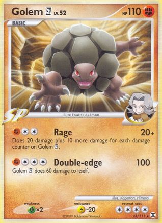 Golem E4 023  - Reverse Holofoil Rising Rivals - Rare