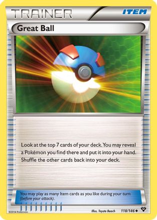 Great Ball 118/146  - Reverse Holofoil XY Base Set - Uncommon
