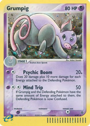 Grumpig 006  - Holofoil Dragon - Holo Rare