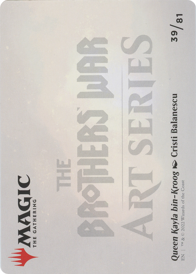 Queen Kayla bin-Kroog // Queen Kayla bin-Kroog (ABRO-039) - The Brothers' War Art Series (Borderless)