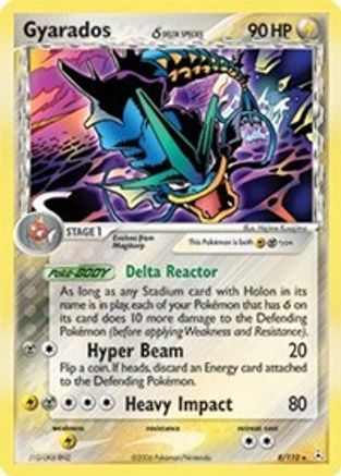 Gyarados (Delta Species) 008  - Holofoil Holon Phantoms - Holo Rare
