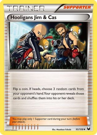Hooligans Jim & Cas 095/108  Dark Explorers - Uncommon