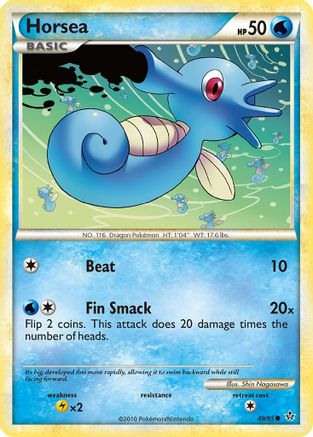 Horsea 049  - Reverse Holofoil Unleashed - Common