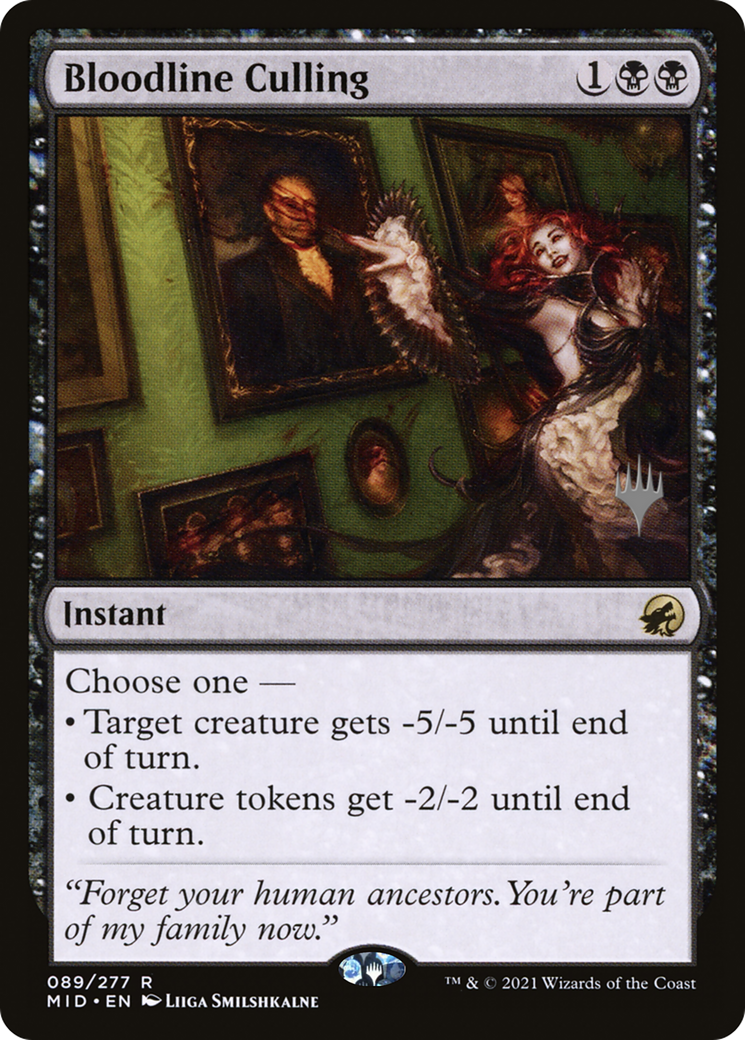 Bloodline Culling (PPMID-89P) - Innistrad: Midnight Hunt Promos Foil