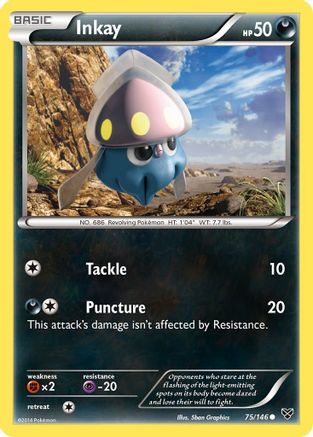 Inkay (75) 075  - Reverse Holofoil XY Base Set - Common
