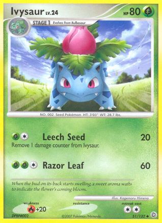 Ivysaur 051/132  Secret Wonders - Uncommon