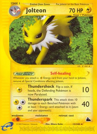 Jolteon (13) 013  Skyridge - Rare