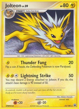Jolteon 023/100  - Reverse Holofoil Majestic Dawn - Rare