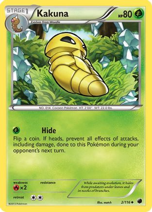 Kakuna 002/116  Plasma Freeze - Uncommon