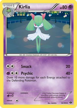 Kirlia 056  - Reverse Holofoil Next Destinies - Uncommon