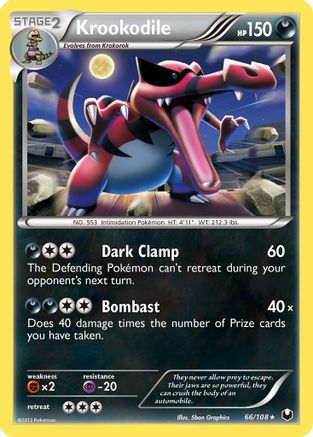 Krookodile 066  - Holofoil Dark Explorers - Holo Rare