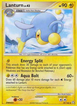Lanturn (59) 059  - Reverse Holofoil Legends Awakened - Uncommon