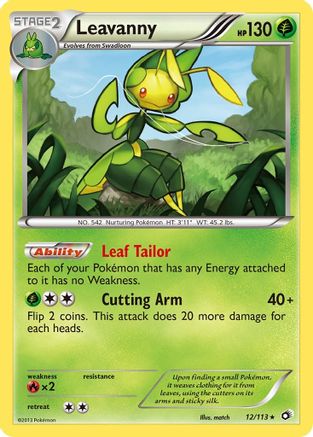 Leavanny 012/113  - Holofoil Legendary Treasures - Holo Rare